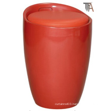 Red ABS with Fabric Material Bar Stool